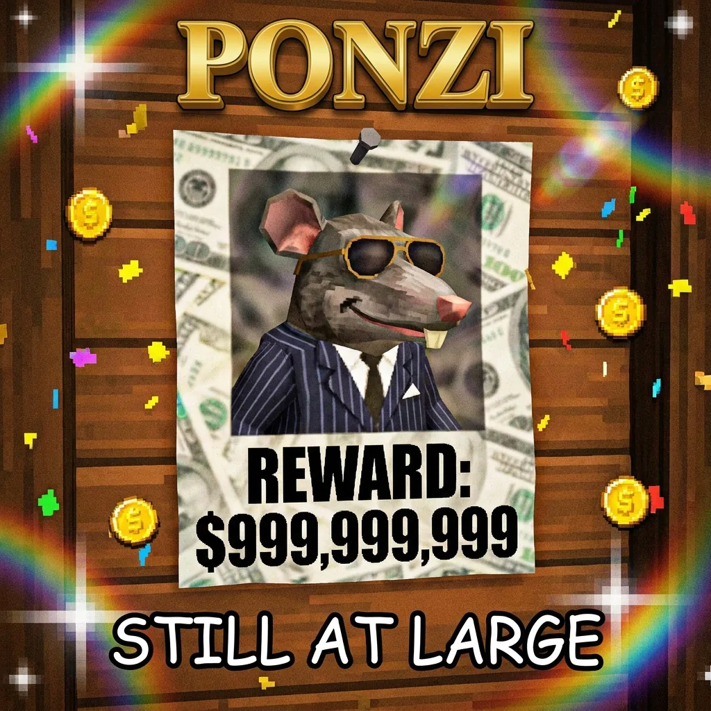 PONZI — Wanted poster