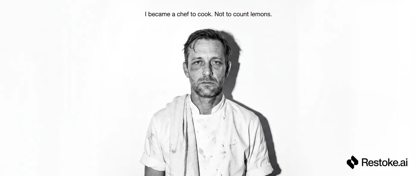 Restoke — Spec ad — I became a chef to cook. Not to count lemons