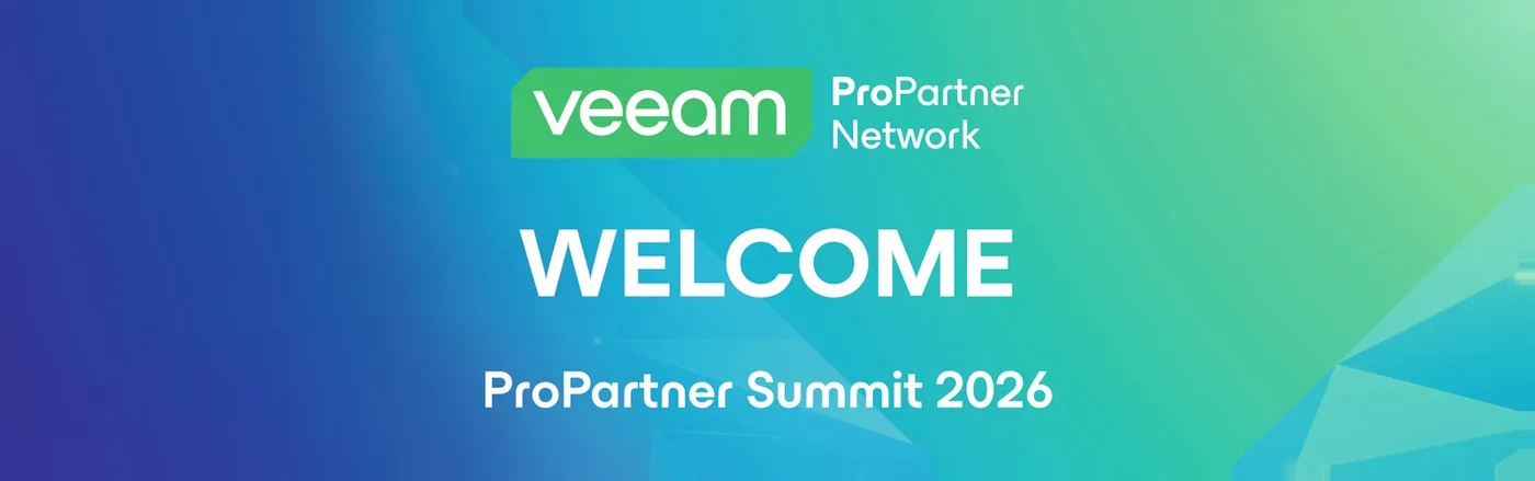 Veeam Software · Events — Entry sign — 200 × 60 cm