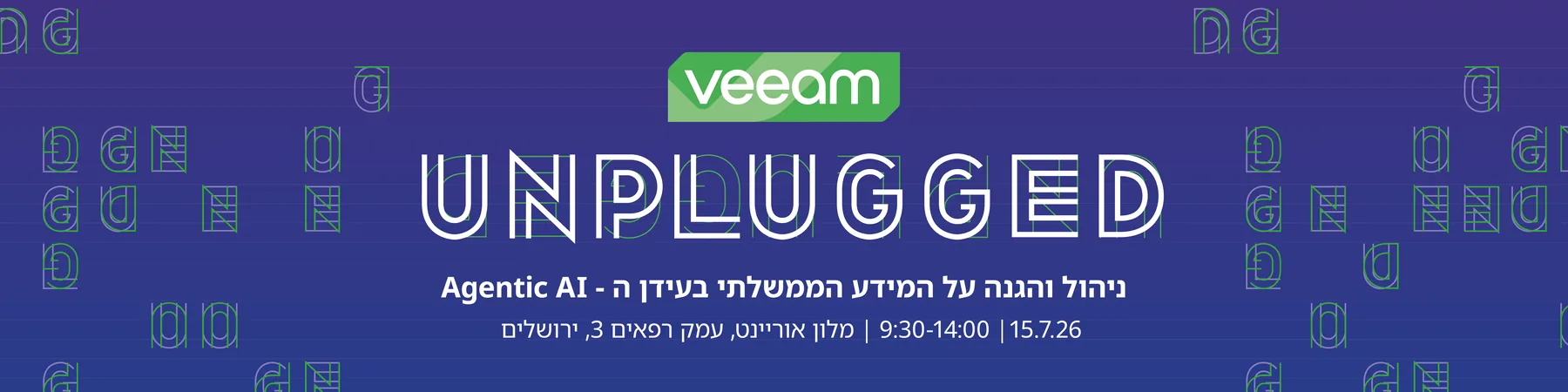 Veeam Software · Events — Veeam Unplugged · Public Sector — event banner, 2000 × 500