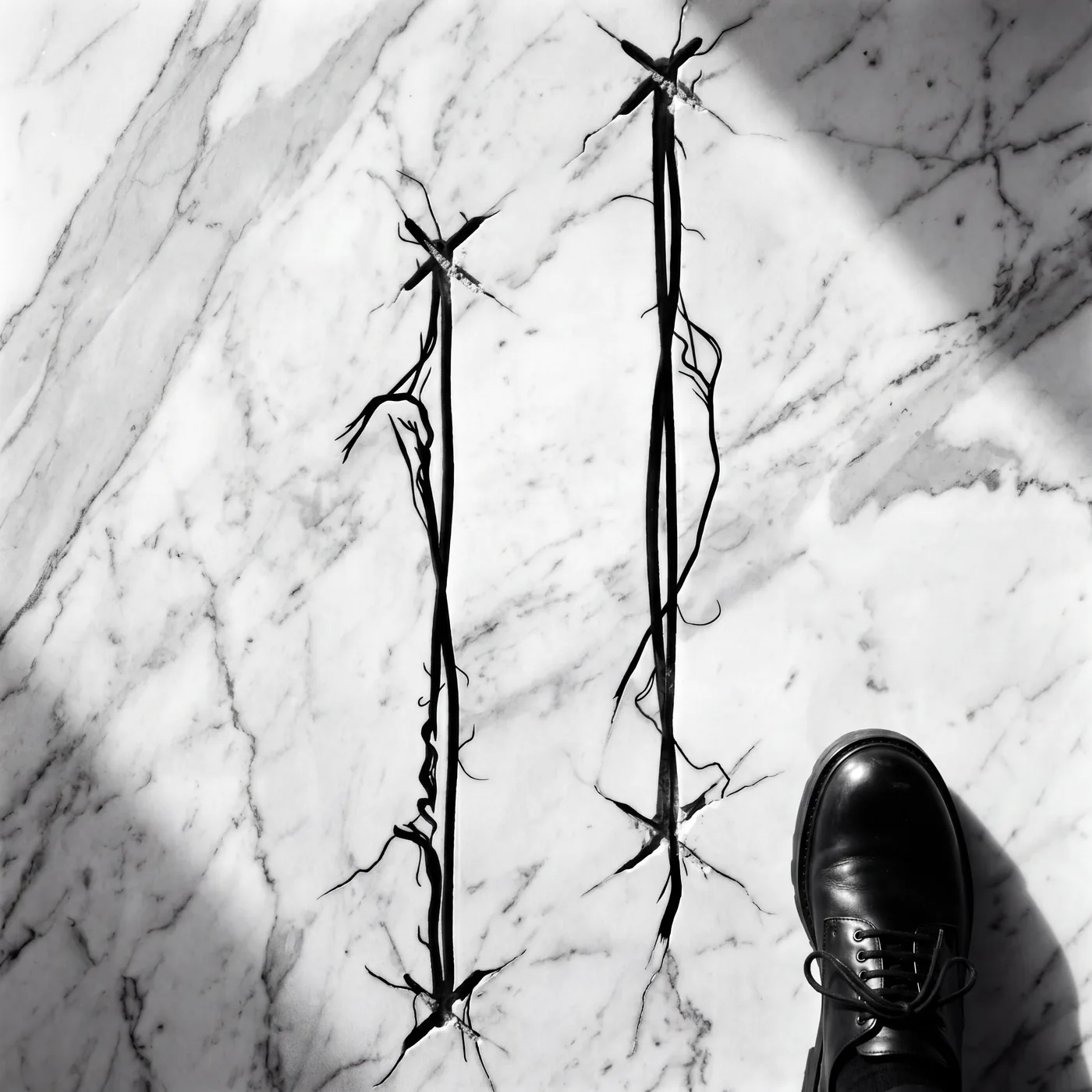 X-X-X-X — Marble and leather